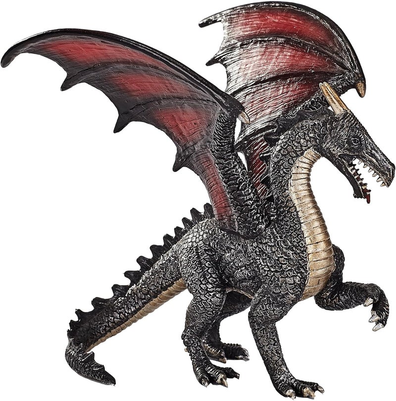 MOJO - Steel Dragon | Hand-Painted Toy Figure | Fantasy Collection | True to Life & Highly Detailed | Designed in UK. - Image 3